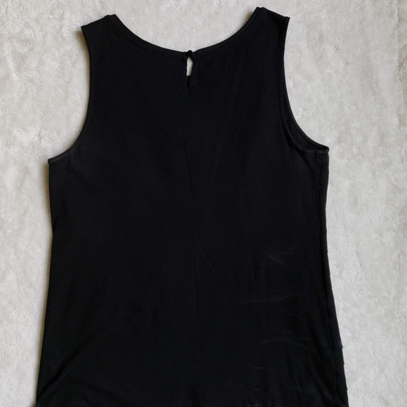 LOFT Flowy Layered Ruffle Shell Tank - Picture 6 of 8